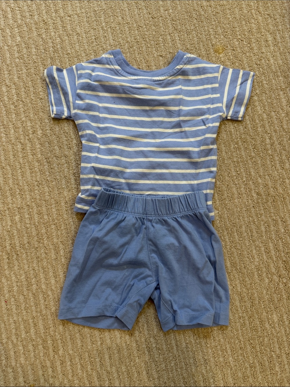 Hanna Andersson Blue and White Striped Infant Tee